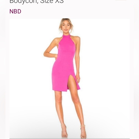 NBD | Revolve | Pink Halter Dress | Medium - Picture 1 of 9
